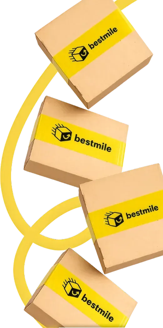 Caixas de encomenda com a marca Bestmile